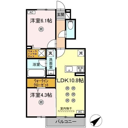 D-resena平江の間取り