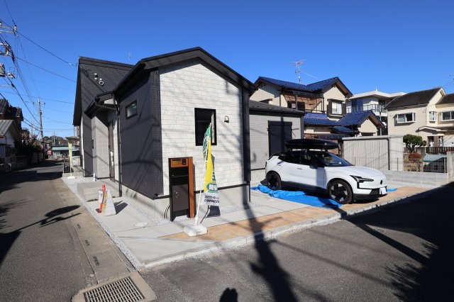 《仲介手数料無料》見沼区大字笹丸89-3(全1戸)新築一戸建てブルーミングガーデンの外観|撮影日 2025年12月4日 12:15 晴れ