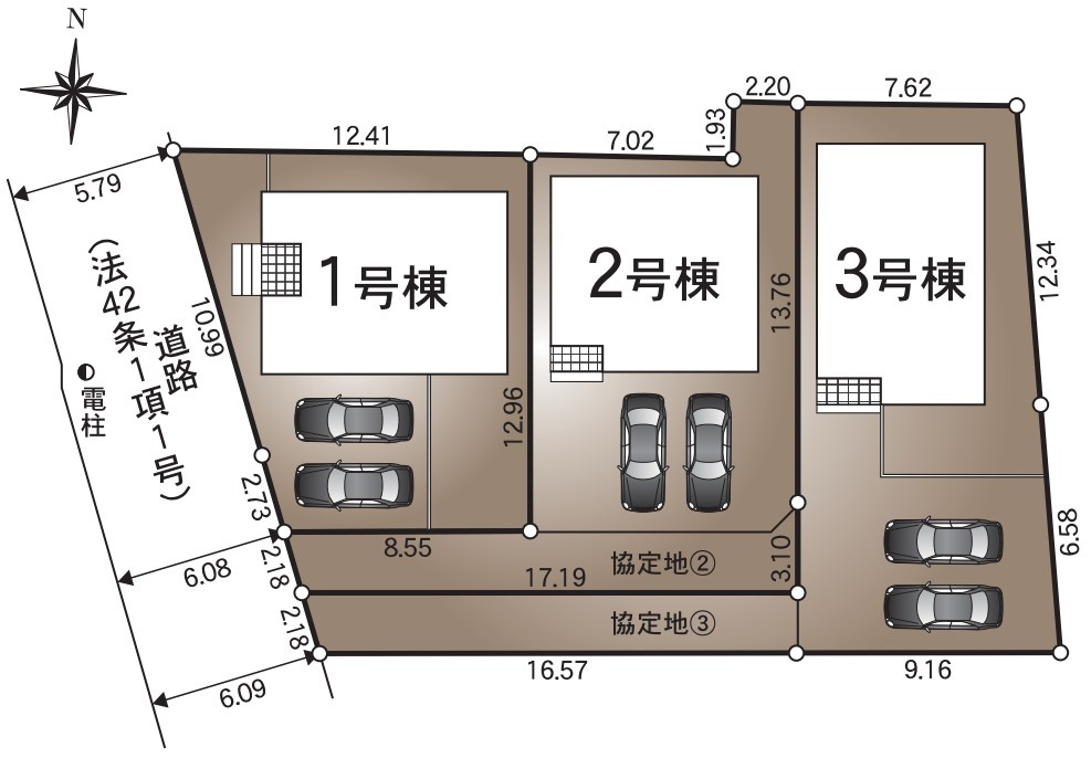耐震+制震の家 今津町 第4：住宅性能取得物件：1号棟の区画図|★先着順販売受付開始！
耐震+制震の家 今津町 第4：住宅性能取得物件：1号棟
◎住宅性能評価取得物件
◎価格への挑戦と性能にもこだわった家
◎遺芳丘小学校
◎松永駅徒歩7分