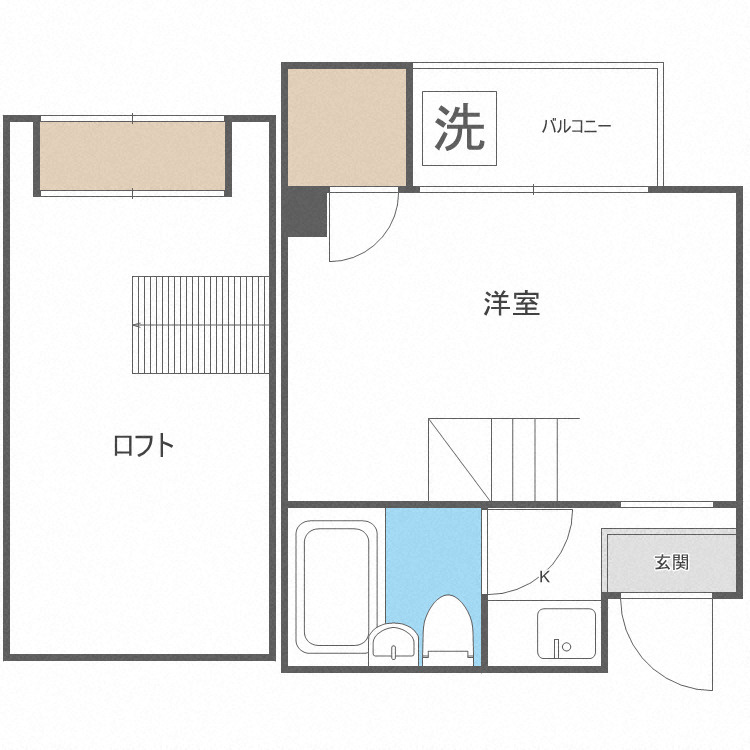 ヴィラ上町の間取り