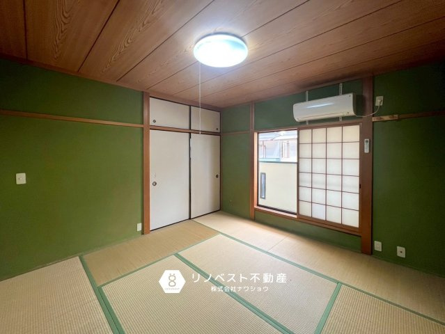 生野区巽中2丁目の和室|緑のクロスが映える和の空間◎バルコニー有◎