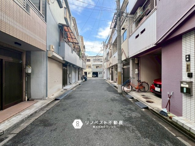 東大阪市衣摺3丁目の前面道路含む現地写真|充分な道幅があるので駐車するのも楽々です♪