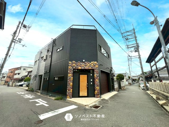 東大阪市御厨1丁目中古戸建の外観|近鉄奈良線『河内小阪』駅より徒歩約１５分。
2023年４月フルリノベーション済み♪