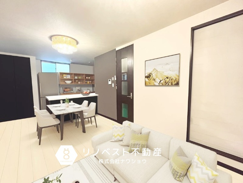 生野東3丁目の居間・リビング|家具やインテリアを置いても広々としたLDKです♪