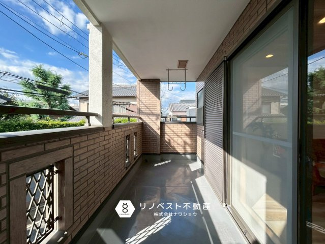 東大阪市高井田西1丁目のバルコニー|２面バルコニーでお洗濯物が多い日も安心！