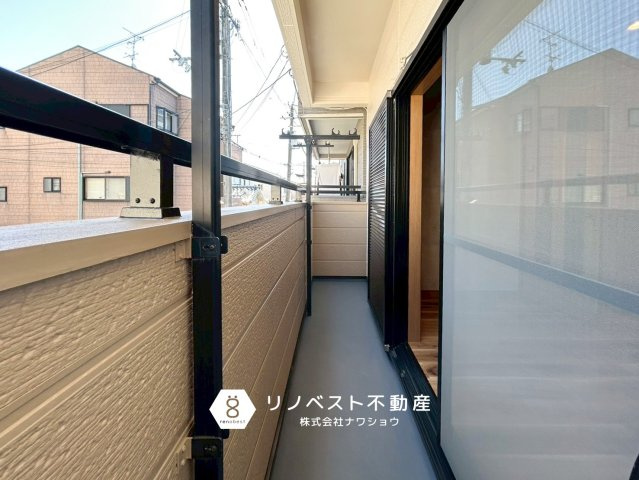 東大阪市南鴻池町2丁目のバルコニー|陽当たりも良く、お洗濯物がカラッと乾きそうですね♪
