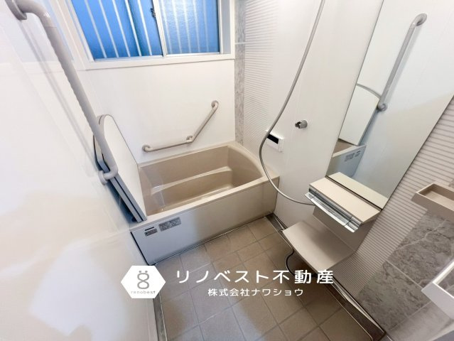 東大阪市加納3丁目中古戸建の浴室|リフォームで綺麗になったバスルームで、日々の疲れを癒してください♪