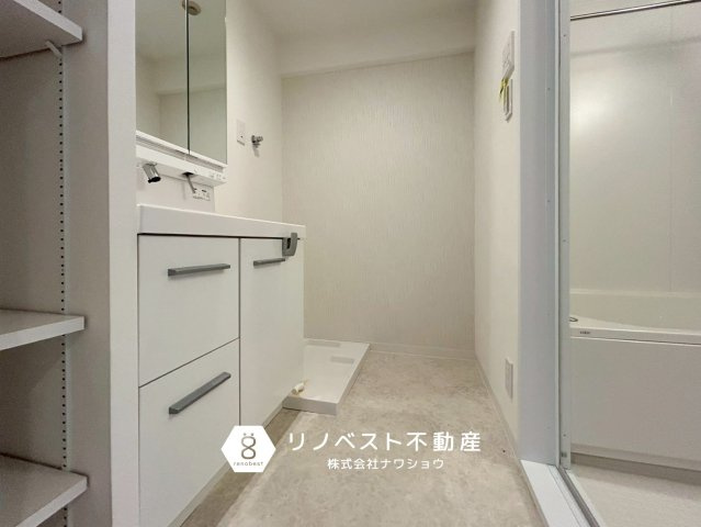 ハイマート若江2棟の独立洗面台|お掃除のしやすい独立洗面台です◎