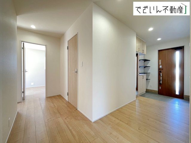 【玄関】 | blooming garden行田市棚田町3丁目　【平屋】新築住宅 | ≪3号棟≫
現地(2026年2月撮影)