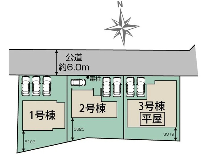 【区画図】 | blooming garden行田市棚田町3丁目　【平屋】新築住宅
