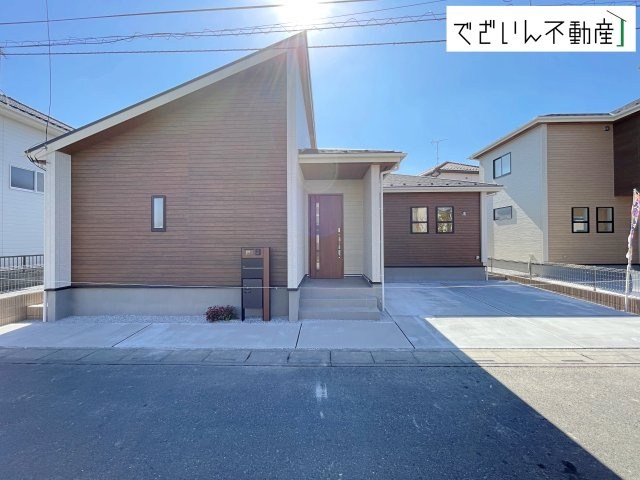 【外観】 | blooming garden行田市棚田町3丁目　【平屋】新築住宅 | ≪3号棟≫
現地(2026年2月撮影)