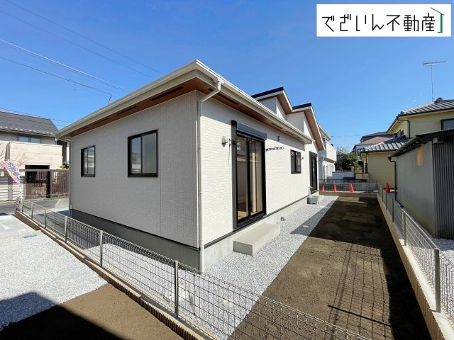 【外観】 | blooming garden行田市棚田町3丁目　【平屋】新築住宅 | ≪3号棟≫
現地(2026年2月撮影)