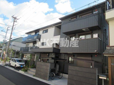 【外観】 | マニファック御厨中（八戸ノ里賃貸） | 落ち着いた雰囲気の外観です