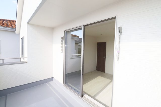 郡山市富田町字大徳南第3　　　１号棟　　　小山田小学校、郡山第６中学区　のバルコニー