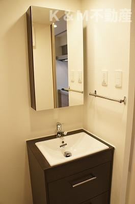 リブリグランポートの洗面所|スペースが確保できる洗面所です