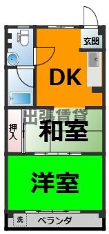 仲介手数料0円！！喜久和マンションの間取り