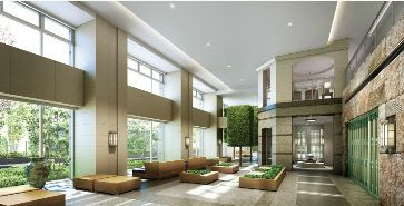 富久クロス　コンフォートタワーのエントランス