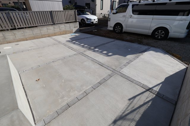 《仲介手数料無料》緑区大字三室1148-2(全1戸)新築一戸建てミラスモの駐車場|撮影日 2025年11月26日 13:30 晴れ