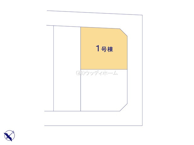 春日部市米島第31　新築一戸建て　1号棟の区画図