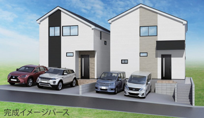 【外観パース】 | 藤沢市天神町2丁目2期 新築戸建 全2棟