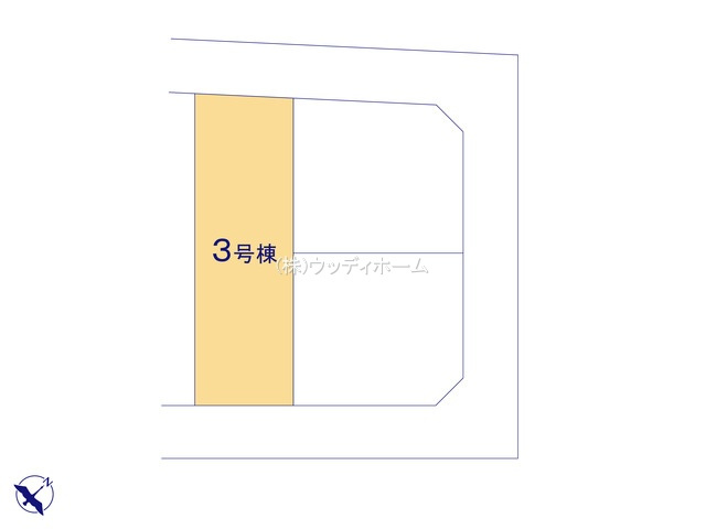 春日部市米島第31　新築一戸建て　3号棟の区画図