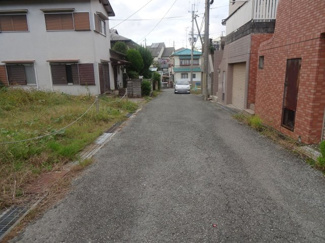 【前面道路含む現地写真】 | 川西市錦松台　建築条件無土地
