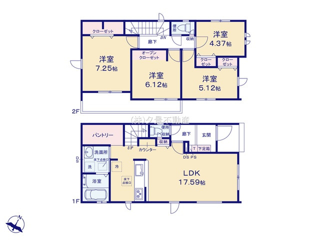 《仲介手数料無料》上尾市大字原市955-16(全1戸)新築一戸建てグラファーレ