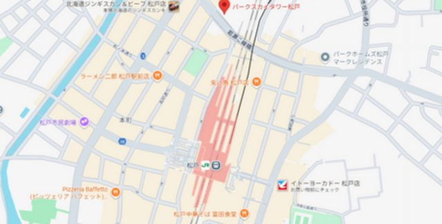パークスカイタワー松戸の地図
