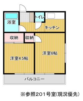 【間取り】 | 宇都宮市駒生町　共同住宅 | 参考間取り
