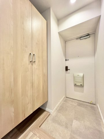 グラン・ドムール相生の玄関|落ち着きのある玄関ドア。広いポーチが魅力的です。
