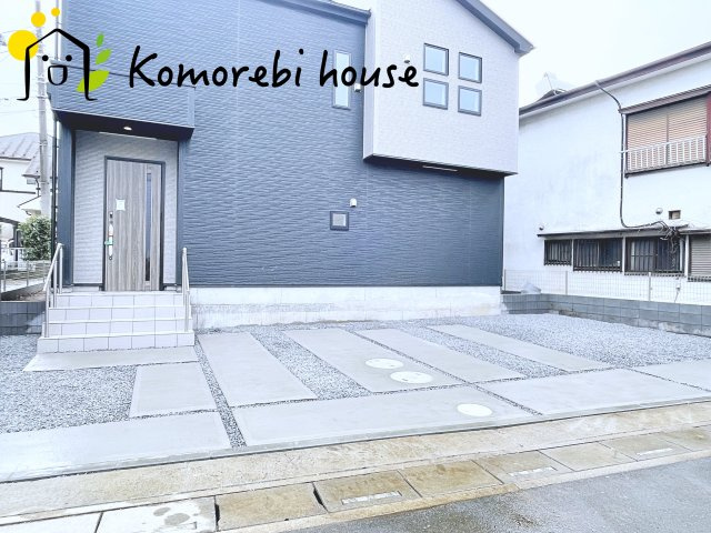 桶川市上日出谷　9期　新築一戸建て　グラファーレ　01の前面道路含む現地写真|前面道路含む現地写真です