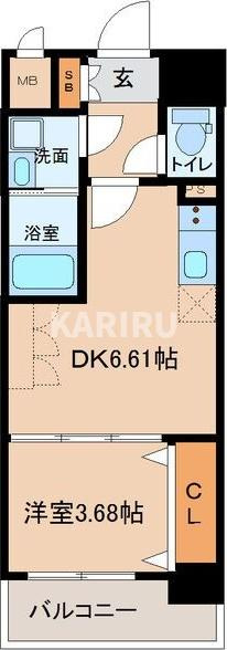 メルベージュ布施の間取り