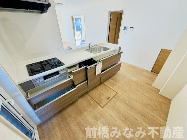 前橋市江田町　限定1棟　ブルーミングガーデン　新築建売のキッチン|使いやすいキッチンです