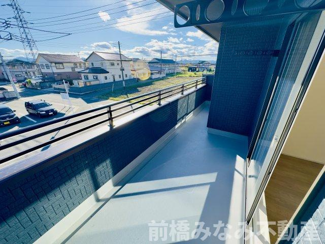 前橋市江田町　限定1棟　ブルーミングガーデン　新築建売のバルコニー|お洗濯にも便利なバルコニー付き