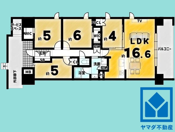 デュオヒルズ京都桂川の間取り