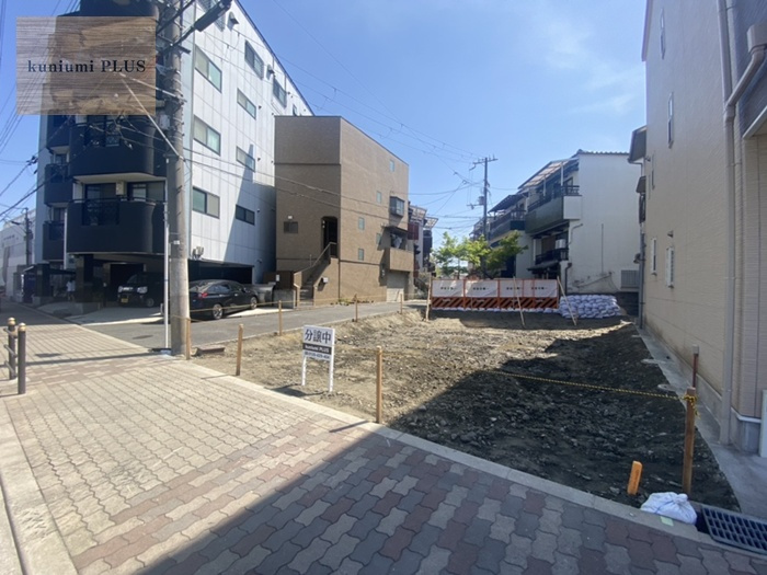 大阪市鶴見区横堤2丁目　1号地の前面道路含む現地写真