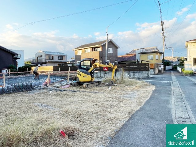 亀山市野村　第1期　新築一戸建ての外観|現在の進捗状況です！順調に作業進行中、完成が待ち遠しいです！詳細の間取り等、お気軽にお問い合わせください！