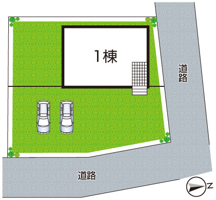 亀山市野村　第1期　新築一戸建ての区画図|限定１邸！！