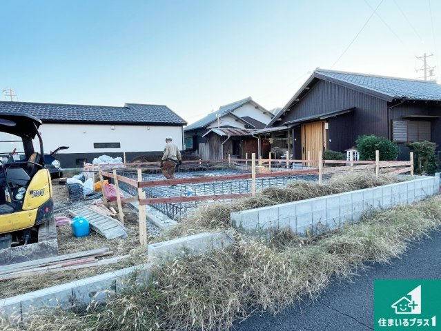 亀山市野村　第1期　新築一戸建ての外観|現在の進捗状況です！順調に作業進行中、完成が待ち遠しいです！詳細の間取り等、お気軽にお問い合わせください！