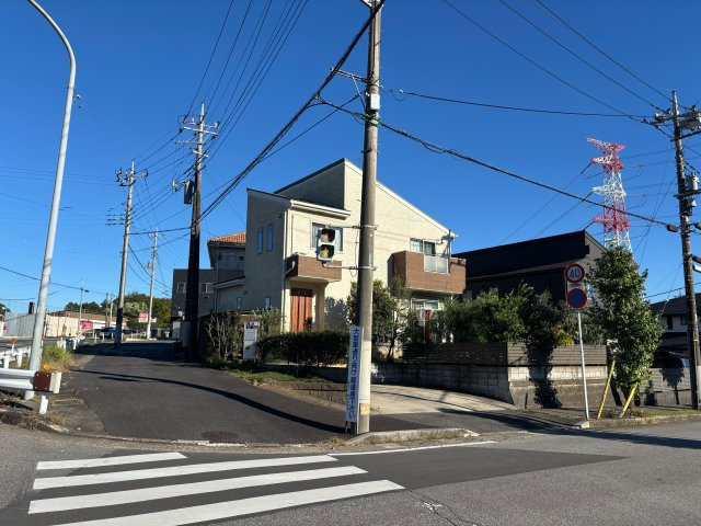 野田市三ツ堀　中古戸建　平成29年築の前面道路含む現地写真|全面道路、歩道ともに十分な広さがあります。
