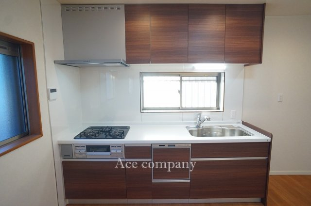 【キッチン】 | 東大阪市御厨東1丁目 | 食洗機付きのシステムキッチン新調です☆3口ガスコンロ☆