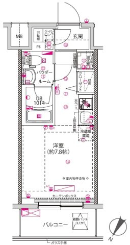 クラリッサ横浜シエルの間取り