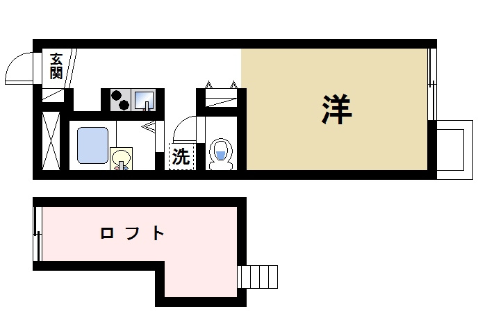 レオパレス大陽参番館の間取り|快適な生活を満喫できる機能的な間取りです