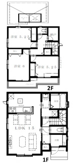 【間取り】 | 【仲介手数料無料！！】府中市紅葉丘3丁目　新築戸建て（全2棟）A号棟　5990万円