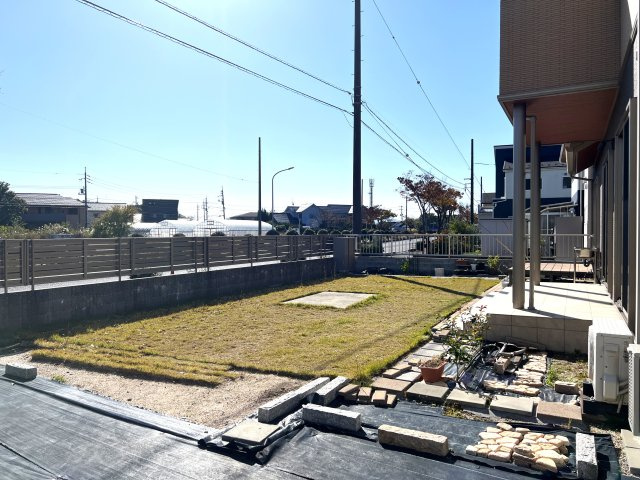 境港市米川町　中古住宅の庭