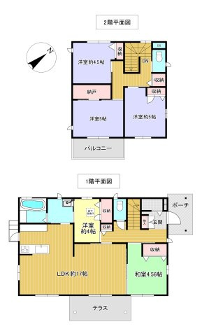 境港市米川町　中古住宅の間取り