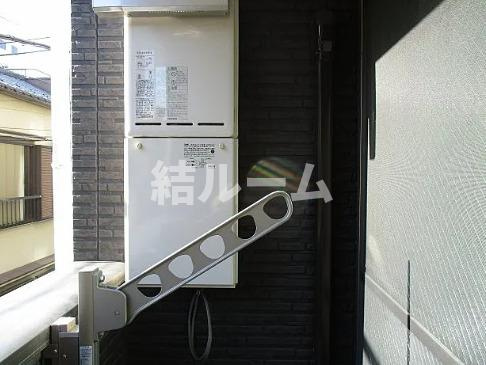 北区赤羽南２丁目のアパートのバルコニー