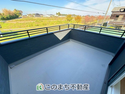 【バルコニー】 | 宇都宮市富士見町モデルハウス | 広々としたサンテラス♪