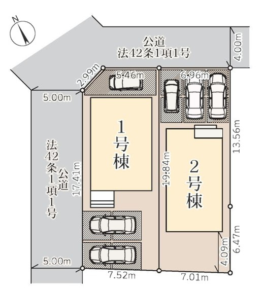 Livele Garden.S　熊谷宮本町第2の区画図|図面と現況が異なる場合、現況を優先とします。【2号棟】