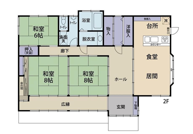 【間取り】 | いわき市草木台2丁目　中古戸建